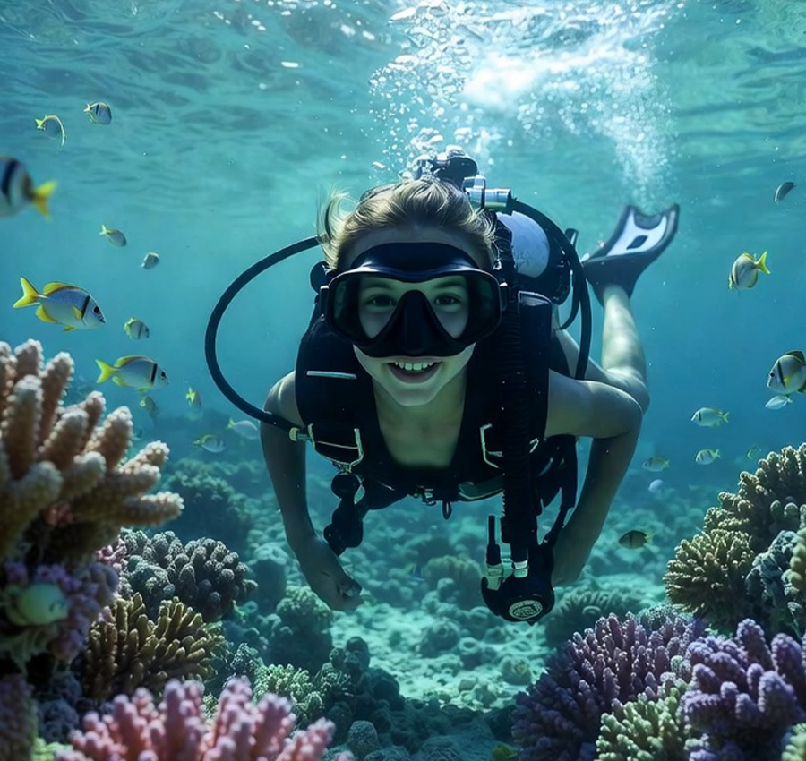 Kids diving adventure